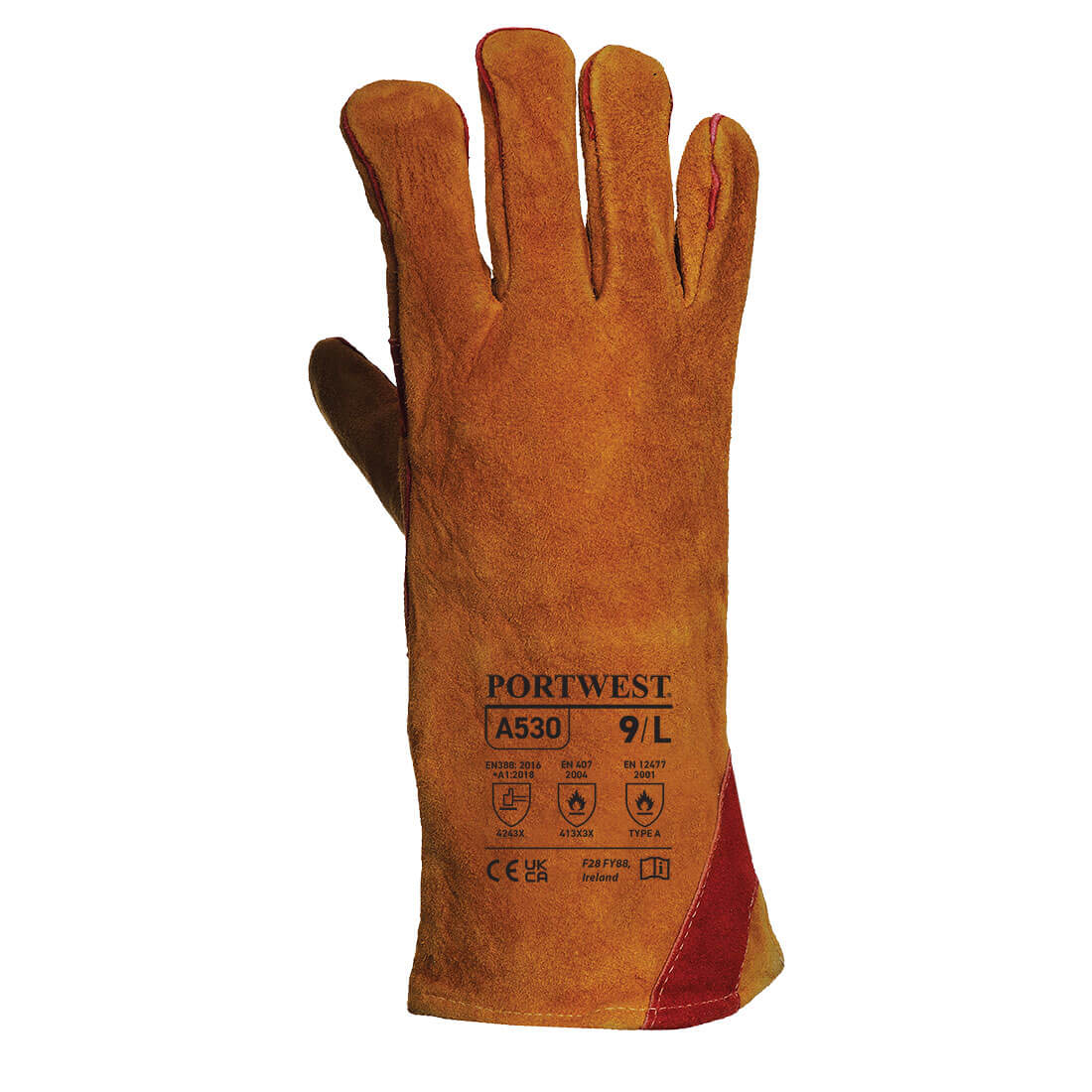 Portwest Welding Leather Gauntlet - Single Portwest Welding Leather Gauntlet - Single